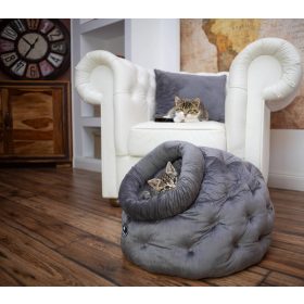   Macskafekhely, Macska barlang - Puha, zárt kialakítású búvóhely - szürke