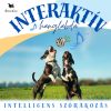 Kutya labda, kutyajáték - Interaktív, beszélő, világító labda - Fehér / 8.8 cm
