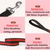 Kutya póráz LED-es - Extra kényelmes "PIROS"