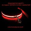 Kutya póráz LED-es - Extra kényelmes "PIROS"